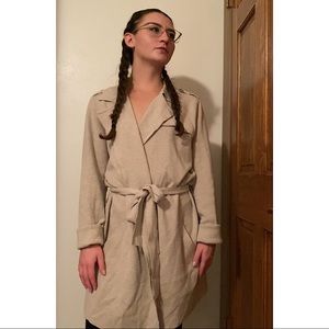 Tan Banana Republic Trench Coat